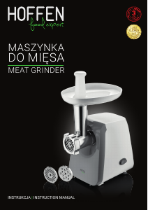 Instrukcja Hoffen MG-2074 Maszynka do mielenia