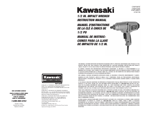 Manual Kawasaki 691766 Impact Wrench