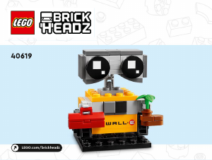 Használati útmutató Lego set 40619 Brickheadz ÉVA és WALL-E