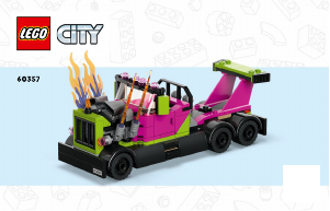 Handleiding Lego set 60357 City Stunttruck & Ring of Fire-uitdaging