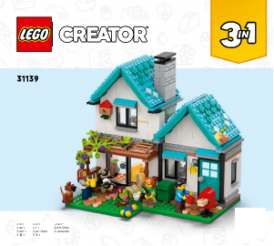 Käyttöohje Lego set 31139 Creator Kodikas talo