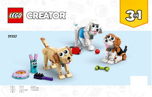 Bedienungsanleitung Lego set 31137 Creator Niedliche Hunde