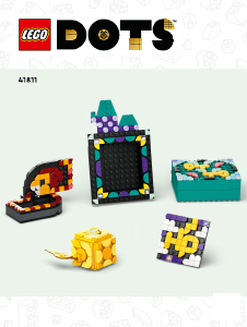 Manuál Lego set 41811 DOTS Doplňky na stůl – Bradavice