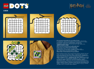 Manual de uso Lego set 41808 DOTS Pack de Accesorios - Hogwarts