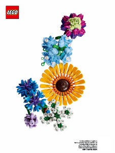 Manual Lego set 10313 Icons Buquê de Flores Silvestres