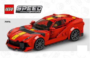 Manual Lego set 76914 Speed Champions Ferrari 812 Competizione