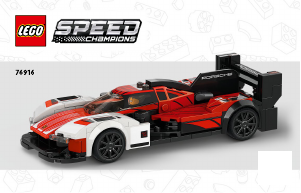 Manual Lego set 76916 Speed Champions Porsche 963