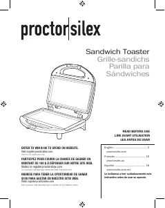 Mode d’emploi Proctor Silex 25401PS Grill