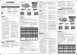 Manual de uso Proctor Silex 31275 Horno