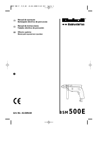 Manual de uso Einhell BSM 500E Bavaria Taladradora de percusión