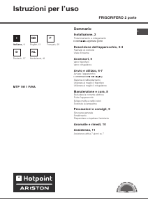 Bedienungsanleitung Hotpoint-Ariston MTP 1911 F/HA Kühl-gefrierkombination
