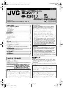 Handleiding JVC HR-J585EU Videorecorder