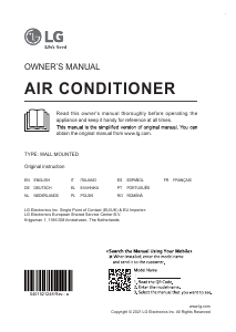 Manuale LG PM15SK Condizionatore d’aria