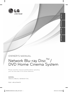 Handleiding LG HB600 Home cinema set