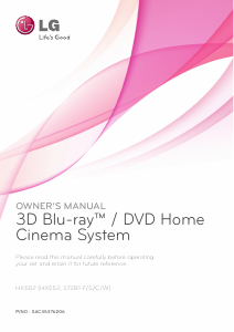 Manual LG HX552 Home Theater System