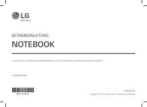 Bedienungsanleitung LG 17ZB90Q-G Notebook
