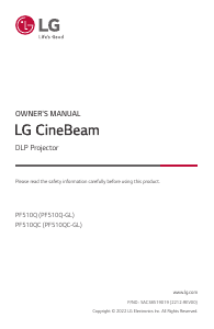 Manual LG PF510QC CineBeam Projector