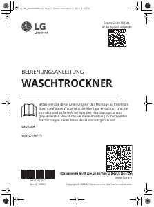 Bedienungsanleitung LG W4WV75961 Waschtrockner