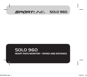 Manual Sportline Solo 960 Sports Watch