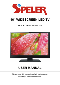 Manual Speler SP-LED16 LED Television
