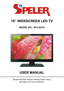 Handleiding Speler SP-LED16 LED televisie