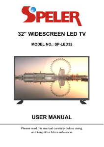 Manual Speler SP-LED32R LED Television