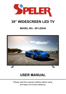 Manual Speler SP-LED40 LED Television