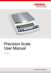 Handleiding Soehnle 9437 Precision Industriële weegschaal