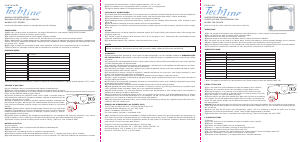 Manual de uso TechLine TEC-SILVER Báscula