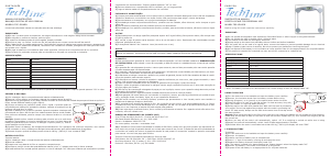 Handleiding TechLine TEC-SILVER Weegschaal