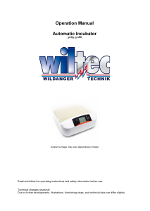 Manual Wiltec 51185 Incubator