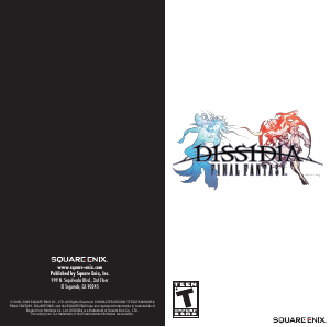 Manual Sony PSP Final Fantasy - Dissidia
