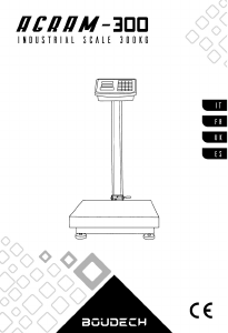 Manual de uso Boudech Agram-300 Báscula industrial