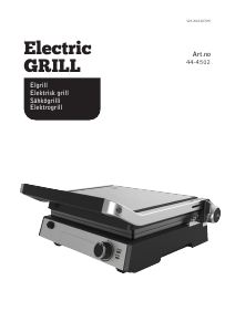 Bruksanvisning Clas Ohlson 44-4502 Kontaktgrill