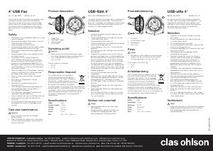 Manual Clas Ohlson 36-7879 Fan