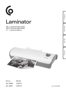 Manual Clas Ohlson L407-B Laminator