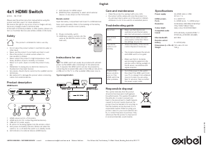 Bruksanvisning Exibel 39-1192 HDMI switch