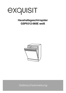 Bedienungsanleitung Exquisit GSP9312-060E Geschirrspüler