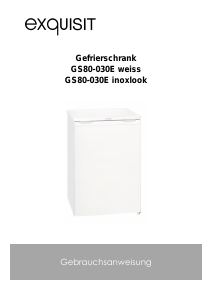 Bedienungsanleitung Exquisit GS 80-030E Gefrierschrank