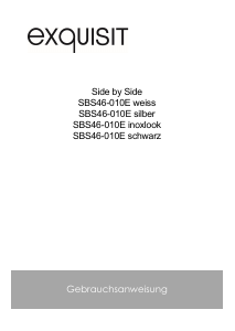 Bedienungsanleitung Exquisit SBS 46-010E Kühl-gefrierkombination