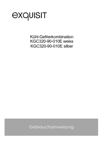 Bedienungsanleitung Exquisit KGC 320-90-010E Kühl-gefrierkombination