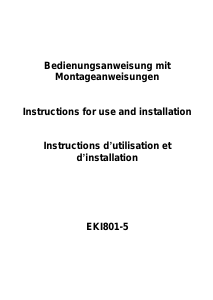 Manual Exquisit EKI 801-5 Hob