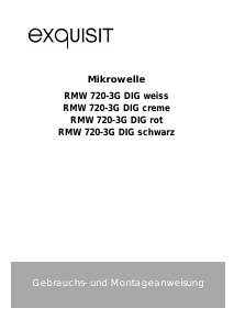 Bedienungsanleitung Exquisit RMW720-3G G Mikrowelle