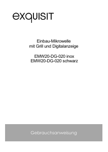 Manual Exquisit EMW20-DG-020 Microwave