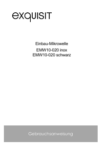 Manual Exquisit EMW10-020 Microwave