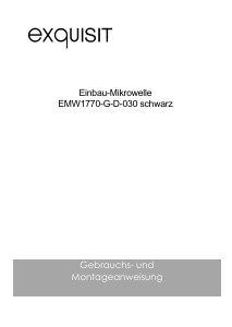 Bedienungsanleitung Exquisit EMW1770-G-D-030 Mikrowelle