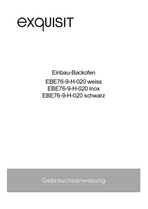 Bedienungsanleitung Exquisit EBE76-9-H-020 Backofen