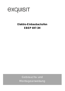 Bedienungsanleitung Exquisit EBEP 697-3 H Backofen