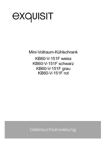 Bedienungsanleitung Exquisit KB 60-V-151F Kühlschrank