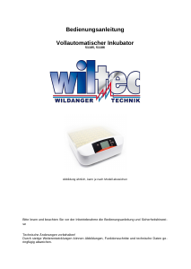 Bedienungsanleitung Wiltec 51185 Inkubator